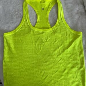 lululemon athletica Women's Neon Yellow Tank Top